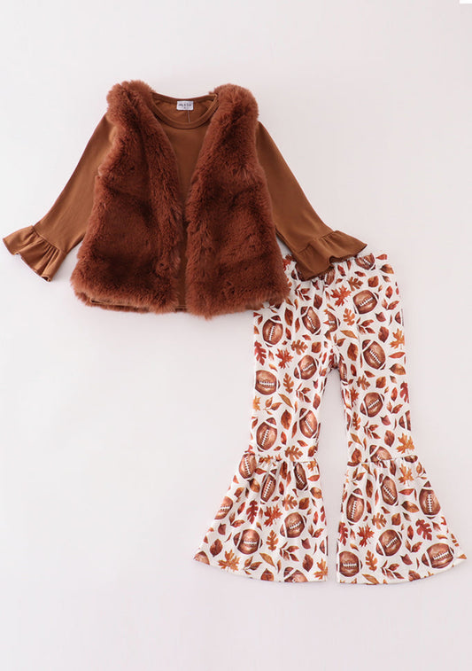 3 piece fall  football set